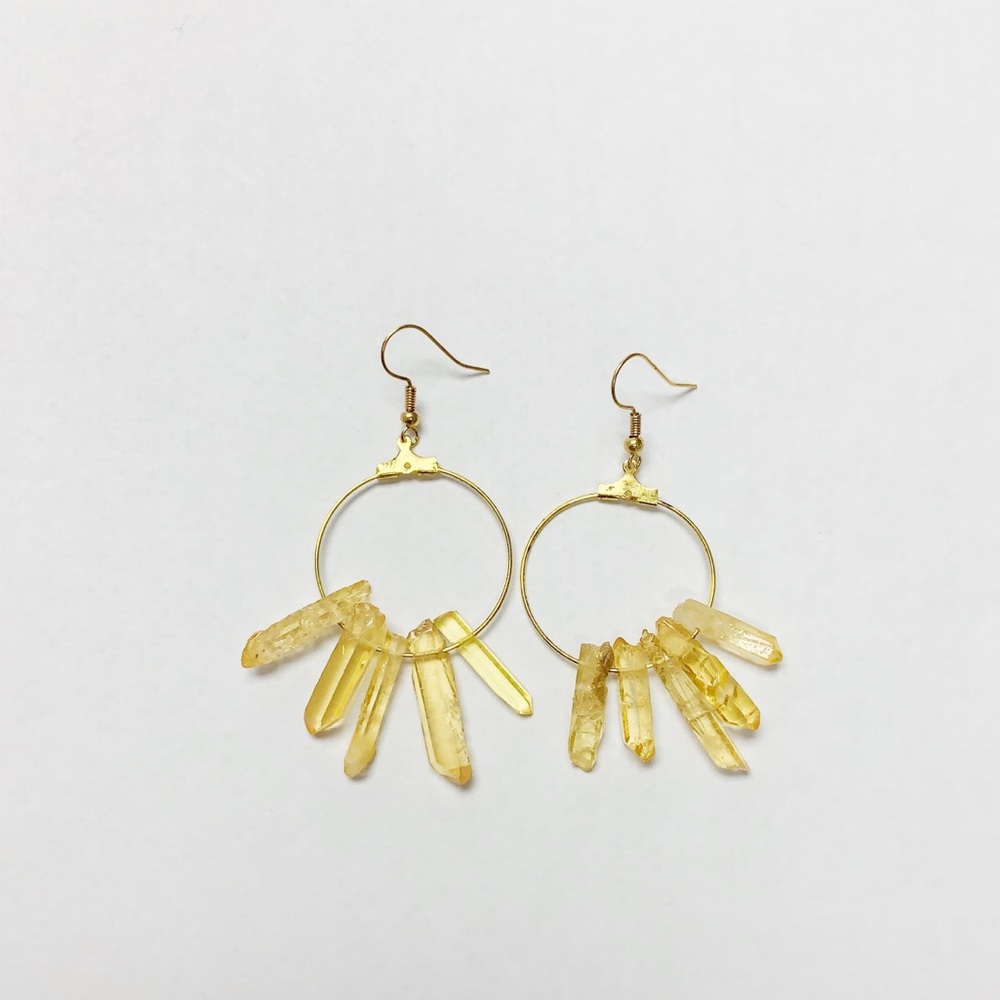 Stone earrings